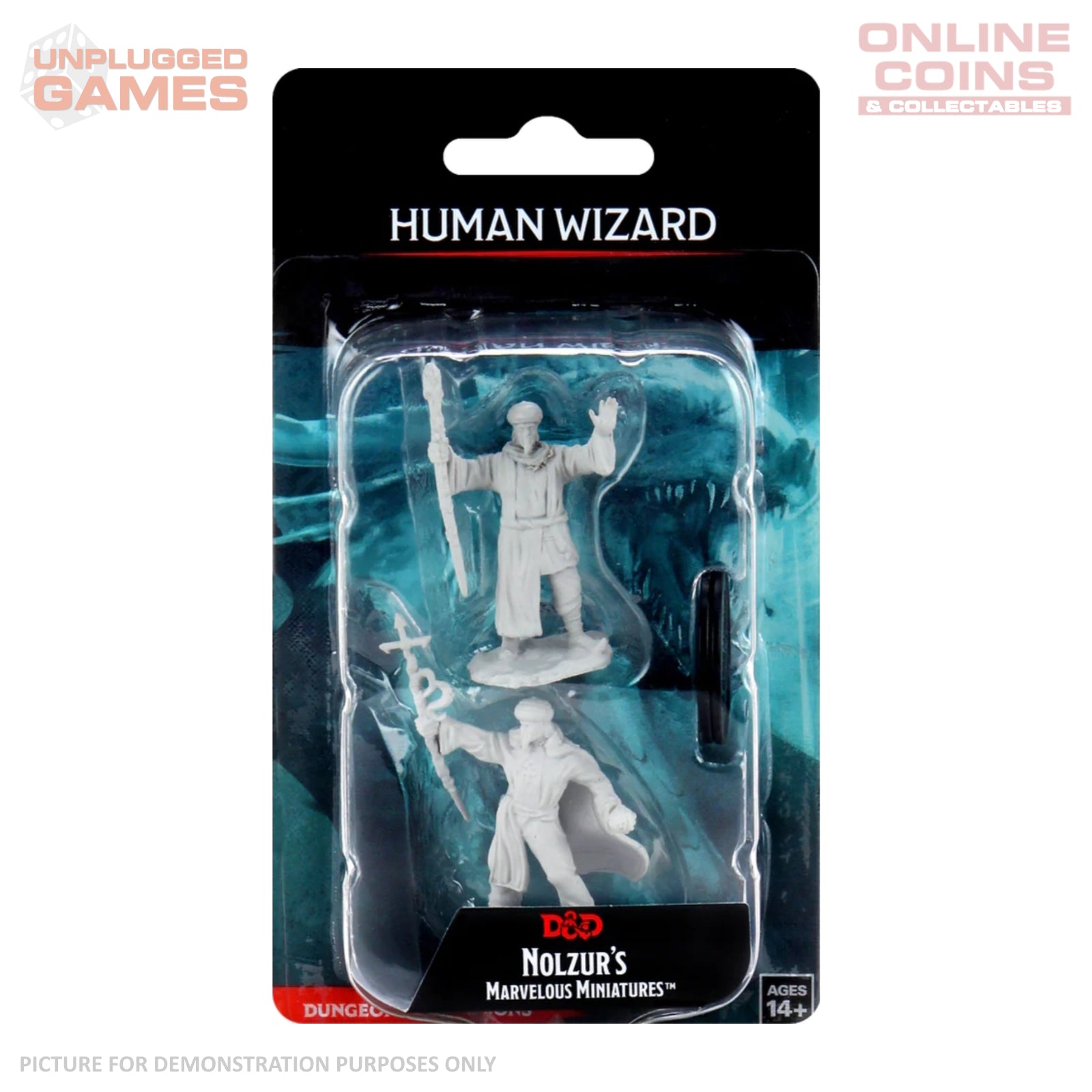 Dungeons & Dragons Nolzurs Marvelous Unpainted Miniatures - Human Wizard